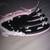 Small pink and black left hand mitt/glove with Velcro center 1 thumbnail