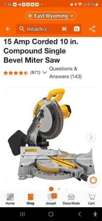 Hitachi Compound Meter Saw 1