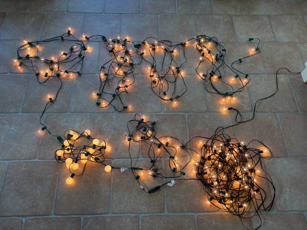 Indoor Outdoor Party String Lights Light 240' Seven Lengths Incandesce 1