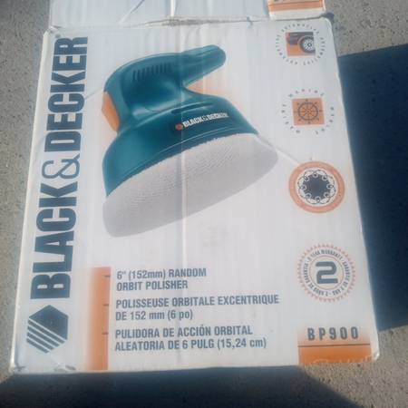 New Black & Decker Random Orbit Polisher Buffer 1