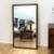 Rectangular Mirror Vintage MCM Wooden framed Wall Or Floor Standing 6 thumbnail