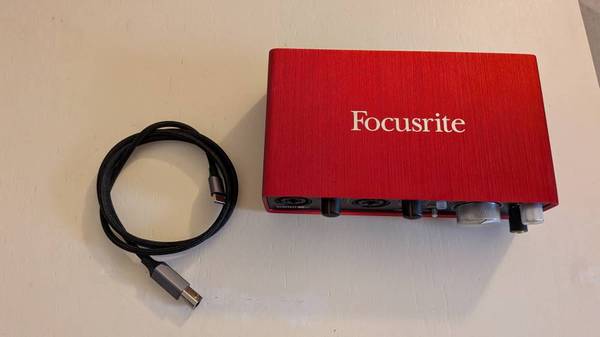Focusrite Scarlett 2nd gen 2i2 interface w/ cable - $85 OBO