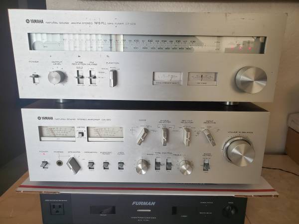 Vintage Yamaha CA-1010 Amplifier and Yamaha CT-1010 tuner 1