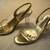 Dressy Gold See Thru Heels 1 thumbnail