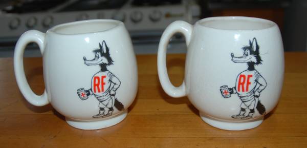 Vintage RF (Foxe Brew) Coffee Mugs Ginny, Dick 1