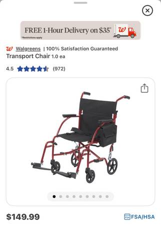 Transfer wheel chair 1