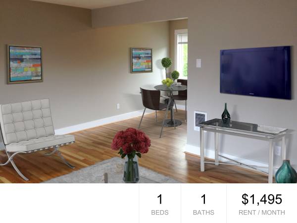 $1,495 / 1 habitación - 520 pies² - 3122 Lower 1 hab., estacionamiento fuera de la calle, pisos de madera dura, lavavajillas, mascotas permitidas! (Portland)63831683764483120