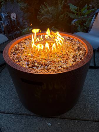 Flamepro fire pit table (Hammered copper finish) 1
