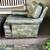 Vintage Leather and Feather Lounge Chair 2 thumbnail