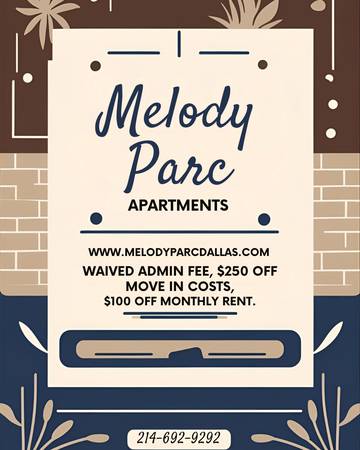 $900 / 1br - 552ft2 - LIMITED TIME: RENT DISCOUNT (5951 Melody Lane Dallas, TX)63796257690369120