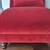 Deep Red Velvet Chaise Lounge Chair 7 thumbnail