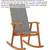 vidaXL Wooden Rocking Chair Natural Wood / Solid Acacia Wood Standard 1 thumbnail