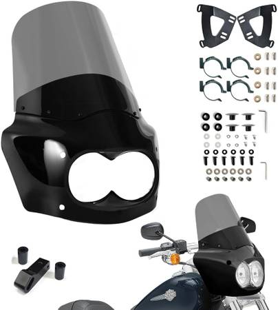 Motorcycle Fairing Windshield Kit for Harley Dyna Fat Bob FXDF 08-17 1