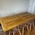 Wood Dining table with chairs 2 thumbnail