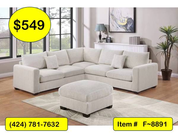 Plush ~ Sofa Sectionals w/ Ottoman Included! 1