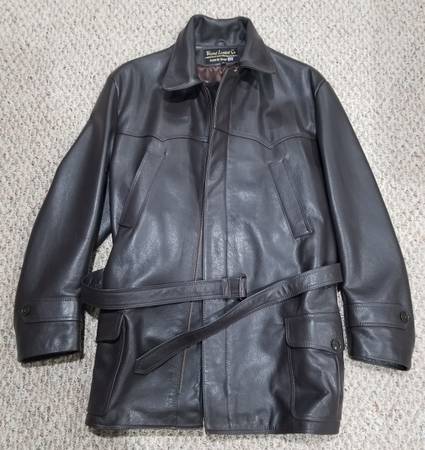James Bond 007 Wested Leather Jacket New W/out Tags XL 1
