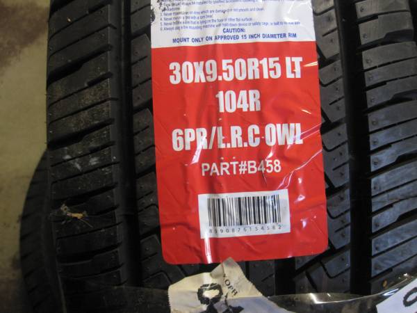 2- 30 -9.50- 15 tires 1