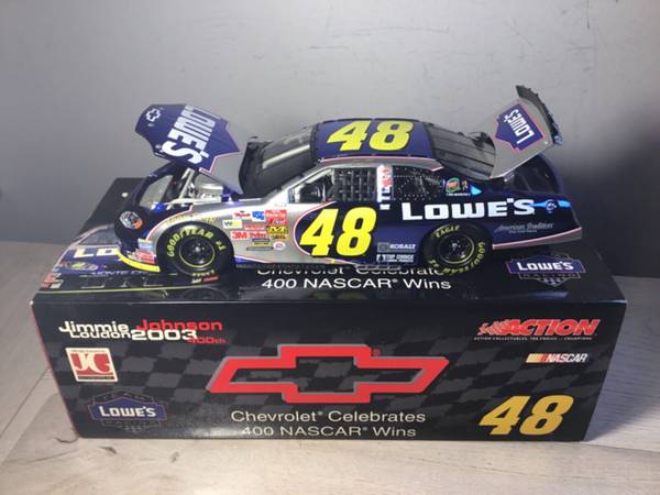 2004 Action #48 Jimmie Johnson Lowe's/Chevy 400 Win Monte Carlo Diecas 1