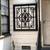 Black Floral Hanging Iron Frame Patio Garden Wall Art 3 thumbnail