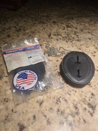 Leather Police Shield Wallets 1