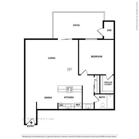 $3,005 / 1br - 816ft2 - Apartamento en Planta Baja de Un Dormitorio con Amplio Armario Empotrado (campbell)63880132229891124