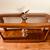 Console Sofa Table 53“ w 2 tiers  solid wood & glass top  Vintage 3 thumbnail