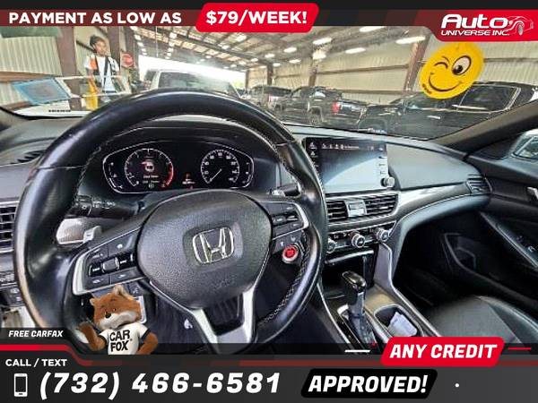 2018 Honda Accord Sedan Sport 15T 15 T 15-T CVT - $13,995 (All advertised prices are DOWN PAYMENTS)63469911132033123