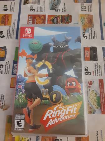 Nintendo Switch  RingFit Adventure game and box 1