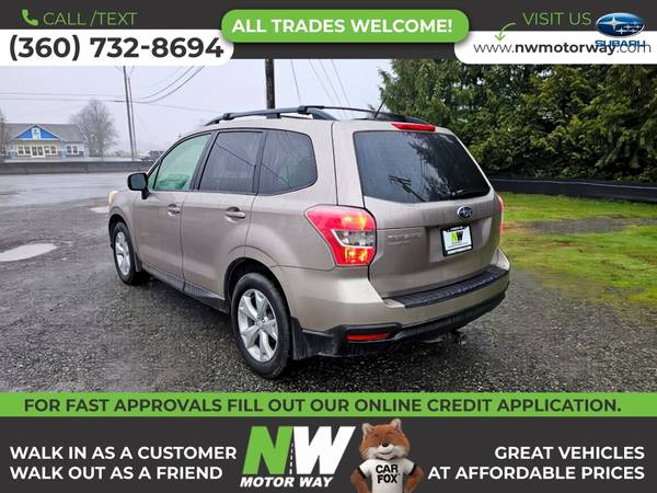 2014 Subaru Forester 25i Premium Sport Utility 4D SUV que funciona PERFECTAMENTE - $9.495 (7160 Guide Meridian Rd., Lynden, WA 98264)63475415151619123