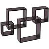 Greenco 4 Cube Intersecting, Floating Wall Mount Shelving 1