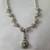 REDUCED Vintage Silver Tone Rhinestone Necklace 2 thumbnail