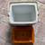 Vintage Coleman lil oscar  lunch box white orange cooler 2 thumbnail
