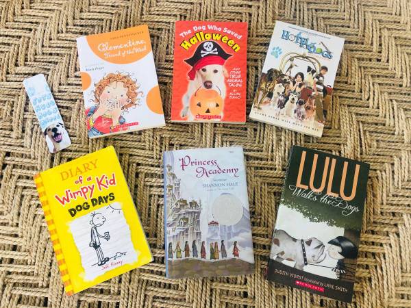 6 Kids Chapter Books & Book Mark - NEW & LIKE NEW 1