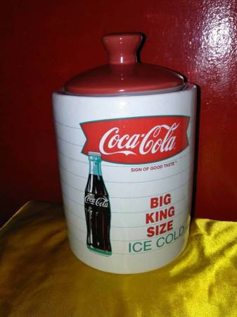 Coca-Cola Big King Size Ice Cold COOKIE JAR 1