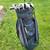 Golf clubs and green/navy golf bag 1 thumbnail