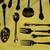 Japanese Gold Plated Flatware Set 5 thumbnail