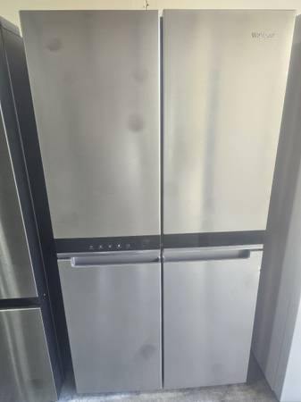 REFRIGERATOR FLEX SAMSUNG STAINLESS STEEL LIKE NEW COUNTER 1