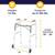 Drive Medical 2-Button Folding Rolling Walker with 5” Wheels 13 thumbnail
