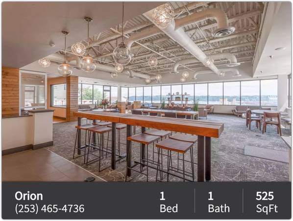 $1,522 / 1br - 525ft2 - This place will feel like home! 1 bed, 1 bath available! 525 Sq Ft! (Tacoma)63850638543489121