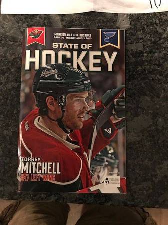 MN Wild Torrey Mitchell signed picture 1