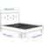 IKEA king size bed including mattress and mattress topper 2 thumbnail