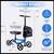 BlessReach Dark Green/White Knee Scooter/Walker with 8" wheels 2 thumbnail