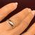 White Gold Ring (Size 5) with 3 Natural Diamonds Stones 9 thumbnail