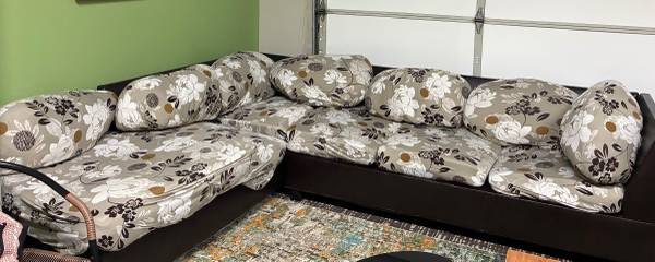 Modern L-Shaped Sofa (112” x 84”) – Refreshed & Well Maintained 1