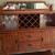 *MINT* OAK Craftsman Dining Server w/Hutch by Somerton w/Lenox Crystal 2 thumbnail