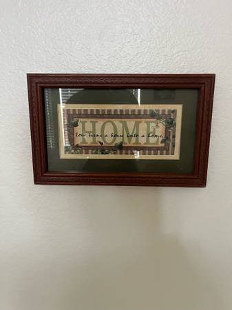 Framed home decore sign 1
