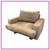 Dellarobbia Light Brown Ultrasuede Lounge Chair 1 thumbnail