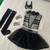Women’s size small Batman complete Halloween costume corset skirt socks mask 2 thumbnail