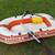 Vintage Orange Creamsicle Compact Inflatable Raft Floaty Complete Set! 1 thumbnail