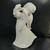 Vintage Collectible Angel Figurine Playing Lyre~Harp White Glossy Ceramic 12" H 8 thumbnail